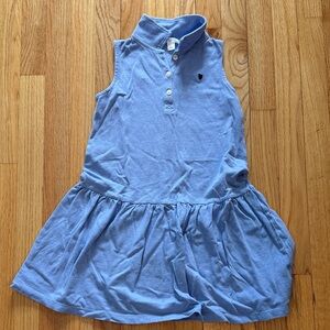 Crewcuts light blue sleeveless polo dress, like new.  Size medium.